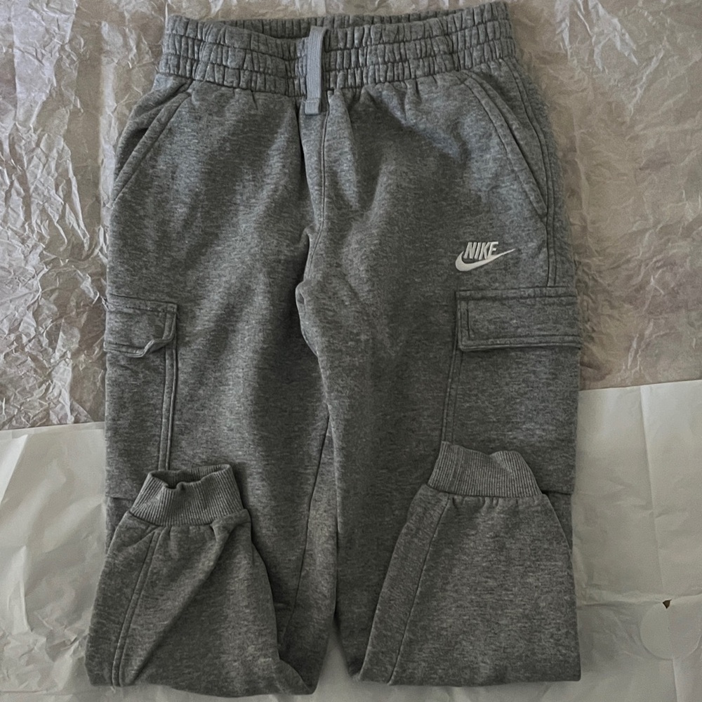 Nike Kids Charcoal Cargo Joggers